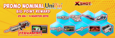 UniPin Cashback 70% + Big Poin Reward